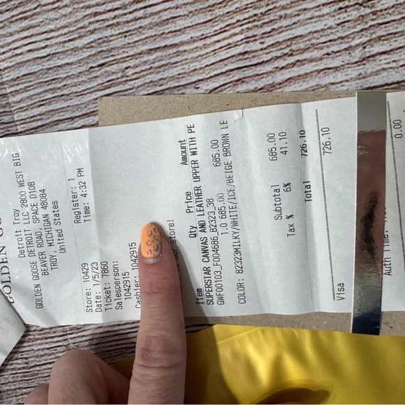 Golden Goose Superstar Sneakers in White and Beige - Picture 13 of 13